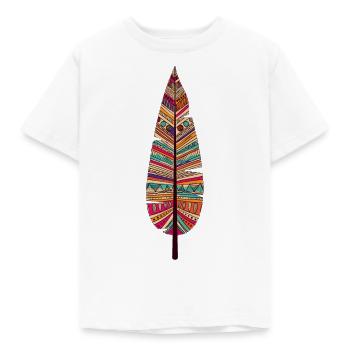 Feather Feather Indie Indien - T-shirt Enfant - blanc - Devant - AI Model Kid Male (0cm)