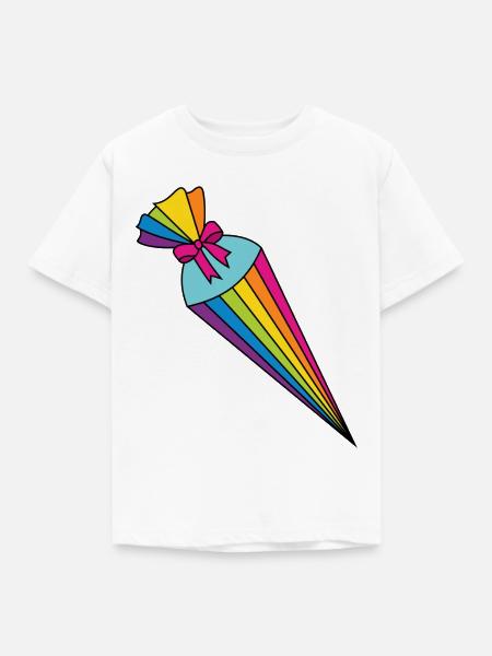 Schultüte Zuckertüte - Kinder T-Shirt - Weiß