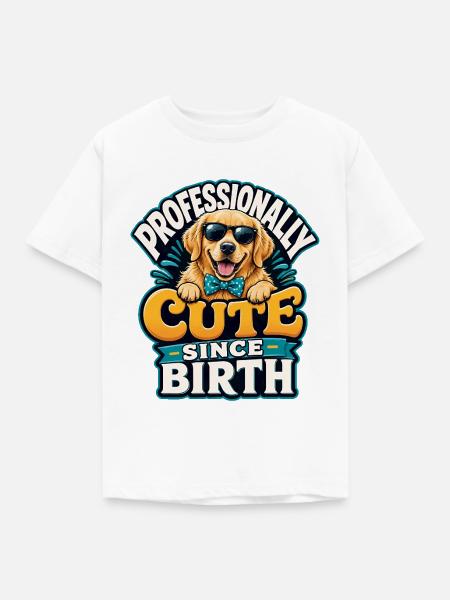Golden Retriever - Kinder T-Shirt - Weiß