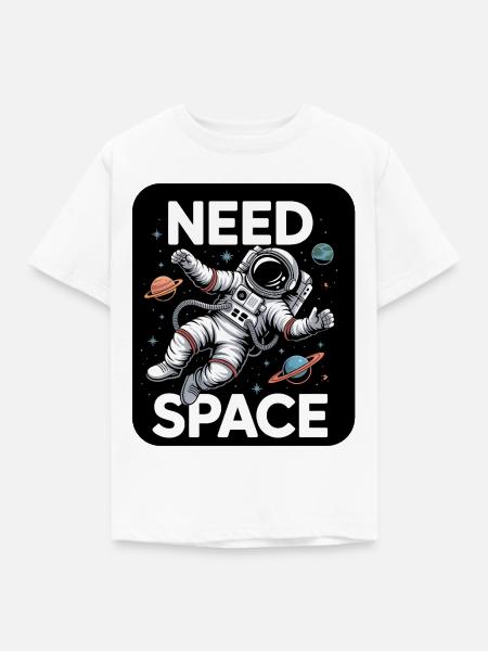 Astronauten Humor - Kinder T-Shirt - Weiß