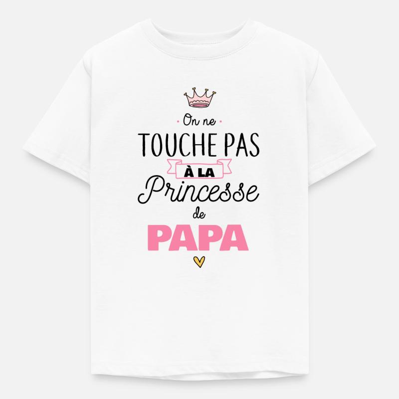Princesse de papa - T-shirt Enfant - blanc