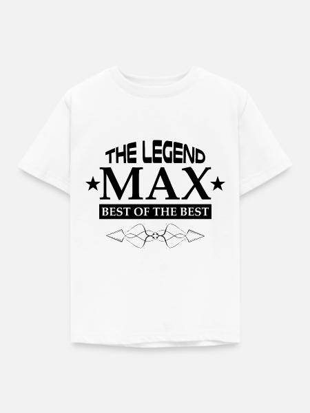 Max - Kinder T-Shirt - Weiß