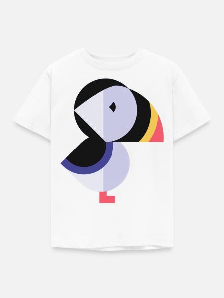 Papageientaucher - Kinder T-Shirt - Weiß