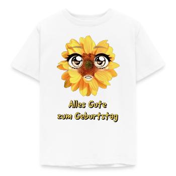 Alles Gute zum Geburtstag Sprache Deutsch - Kinder T-Shirt - Weiß - Vorne - AI Model Kid Male (0cm)