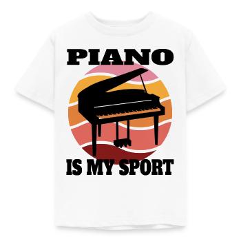 Pianist Klavierspieler Geschenk Klavier Piano - Kinder T-Shirt - Weiß - Vorne - AI Model Kid Male (0cm)