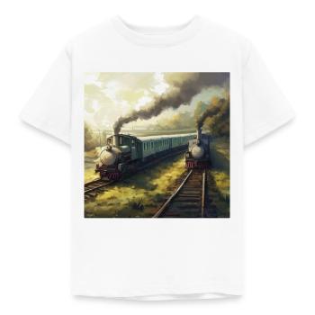 ZÜGE - Kinder T-Shirt - Weiß - Vorne - AI Model Kid Male (0cm)