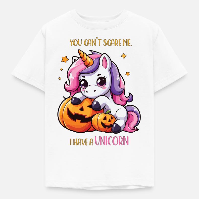 Halloween-Einhorn, ich habe ein Einhorn - Kinder T-Shirt - Weiß