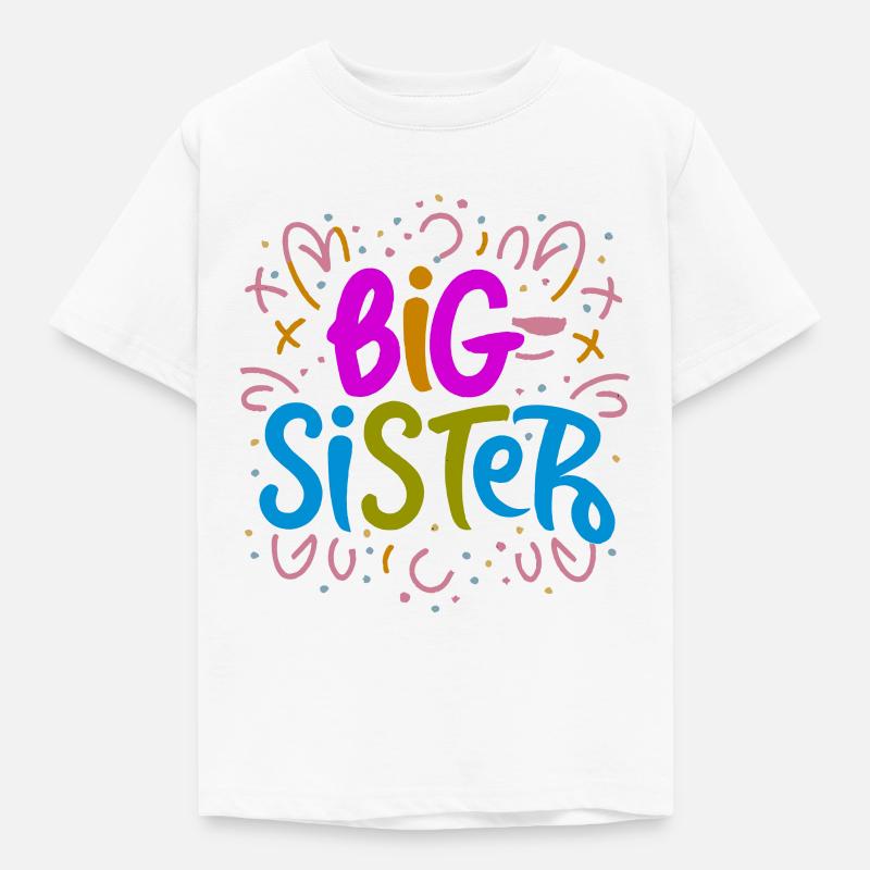 GROßE SCHWESTER - Kinder T-Shirt - Weiß
