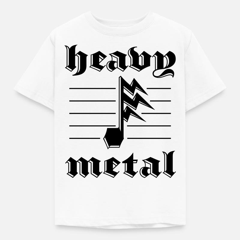 Heavy Metal Blitznote - Kids' T-Shirt - white