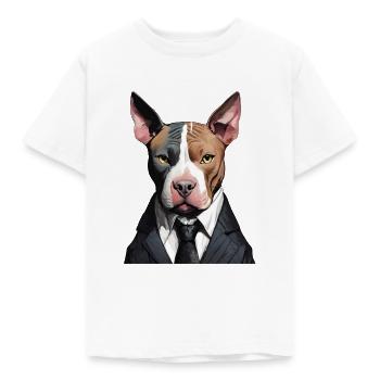 Chien d’affaires - T-shirt Enfant - blanc - Devant - AI Model Kid Male (0cm)