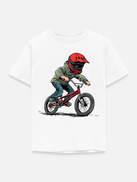 BMX Kid - Kinder T-Shirt - Weiß