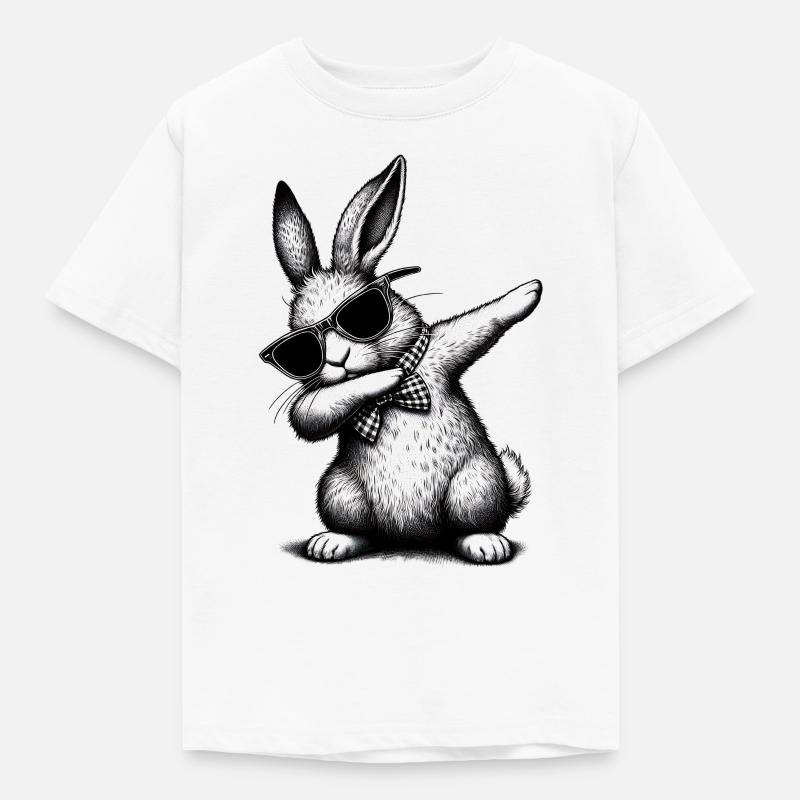 Lapin de danse Floss - T-shirt Enfant - blanc