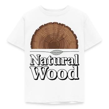 BOIS NATUREL - T-shirt Enfant - blanc - Devant - AI Model Kid Male (0cm)