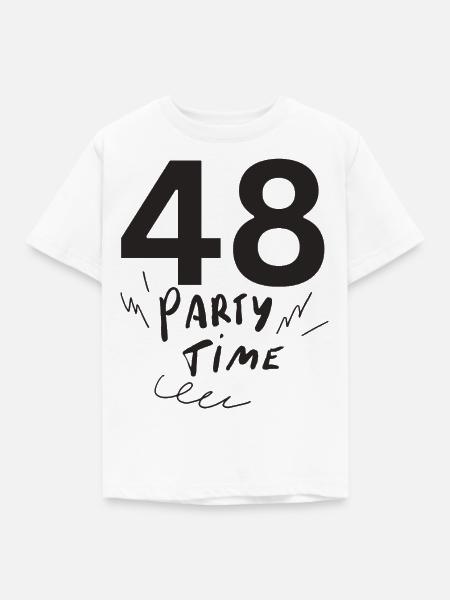 48 - Kinder T-Shirt - Weiß