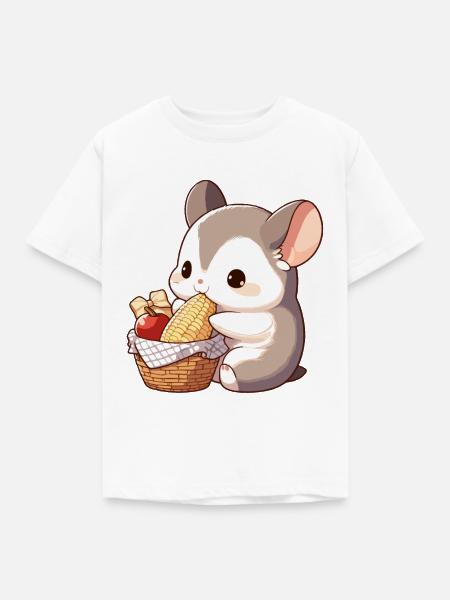 Niedlicher Hamster - Kinder T-Shirt - Weiß