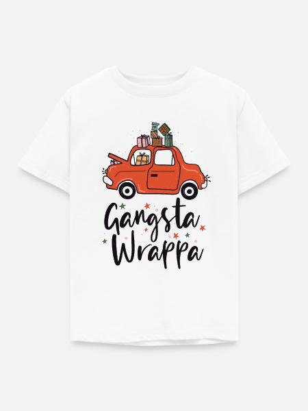 Gangsta Wrappa - Kinder T-Shirt - Weiß