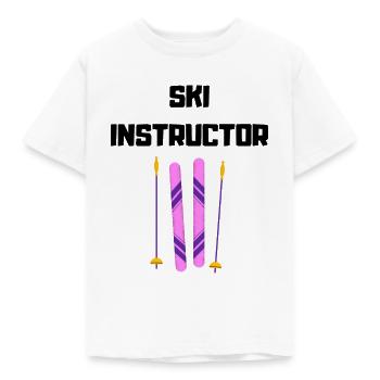 Ski Instructor - Kids' T-Shirt - white - Front - AI Model Kid Male (0cm)