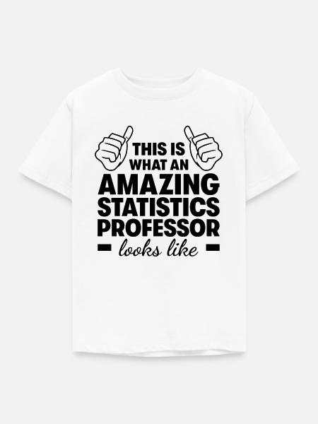 Erstaunlicher Statistikprofessor - Kinder T-Shirt - Weiß