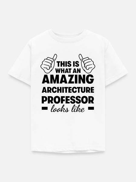 Erstaunlicher Architekt Professor - Kinder T-Shirt - Weiß