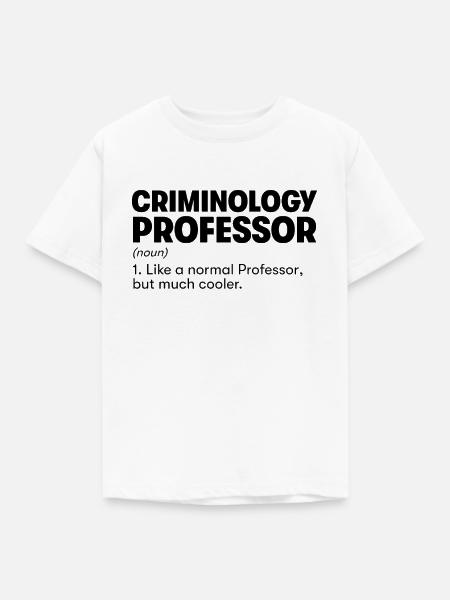 Kriminologie-Professor - Kinder T-Shirt - Weiß