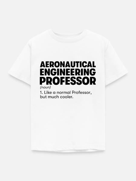 Professor für Luftfahrttechnik - Kinder T-Shirt - Weiß