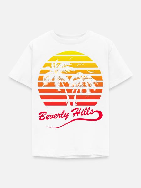 Beverly Hills - Kinder T-Shirt - Weiß