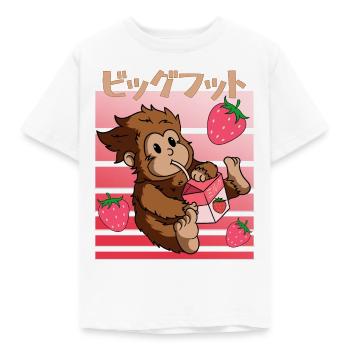 Milkshake aux fraises Bigfoot Kawaii - T-shirt Enfant - blanc - Devant - AI Model Kid Male (0cm)