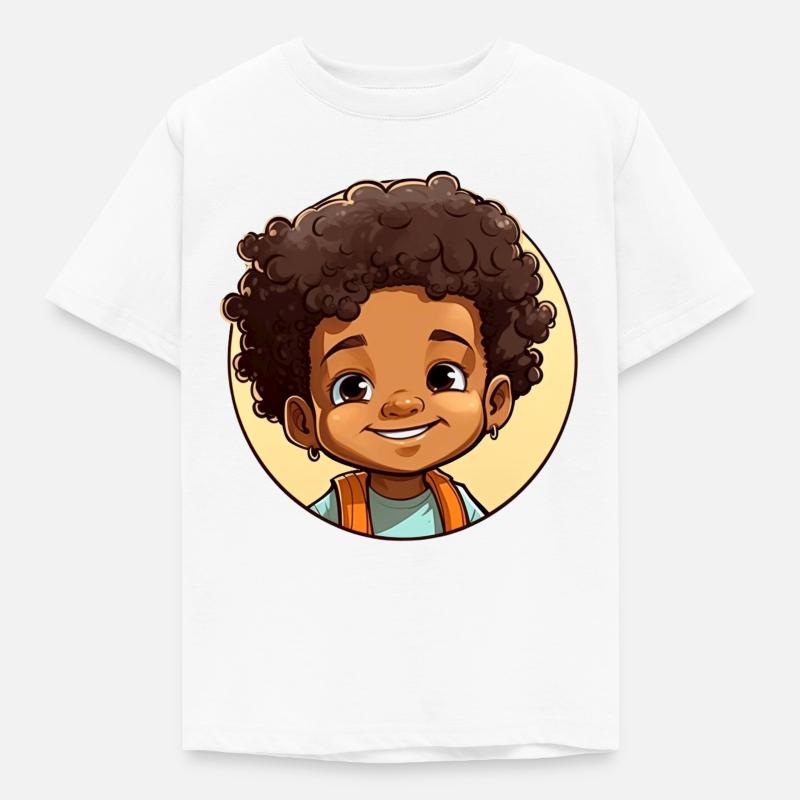 Empowerment del bambino afro nero - Maglietta per bambini - bianco