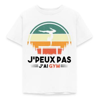 Gymnastique Cadeau Je Peux Pas J'ai Gym Vintage - T-shirt Enfant - blanc - Devant - AI Model Kid Male (0cm)