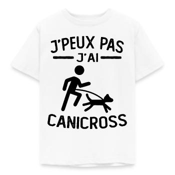 Je Peux Pas J'ai canicross canicross humour - T-shirt Enfant - blanc - Devant - AI Model Kid Male (0cm)