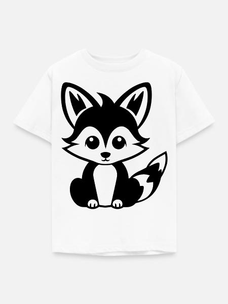 Fuchs - Kinder T-Shirt - Weiß
