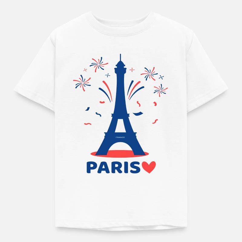 Kinder Paris - Kinder T-Shirt - Weiß