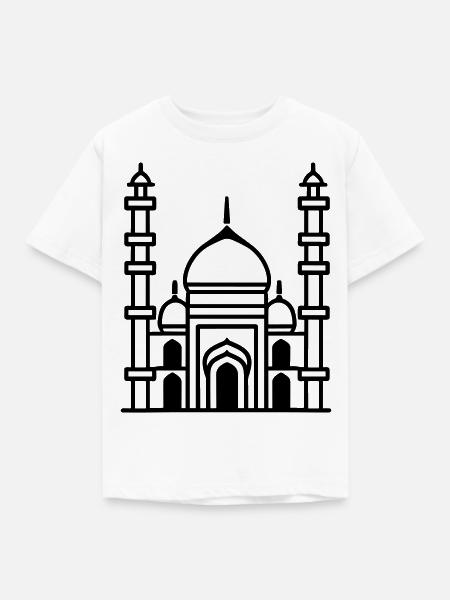 Moschee - Kinder T-Shirt - Weiß