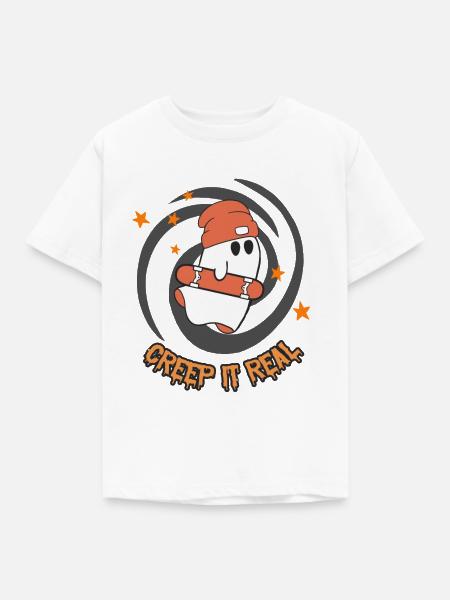 Creep It Real - Kinder T-Shirt - Weiß