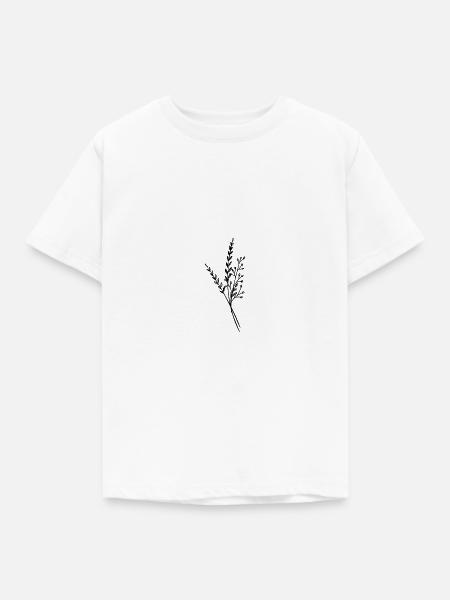 Floral - Kinder T-Shirt - Weiß