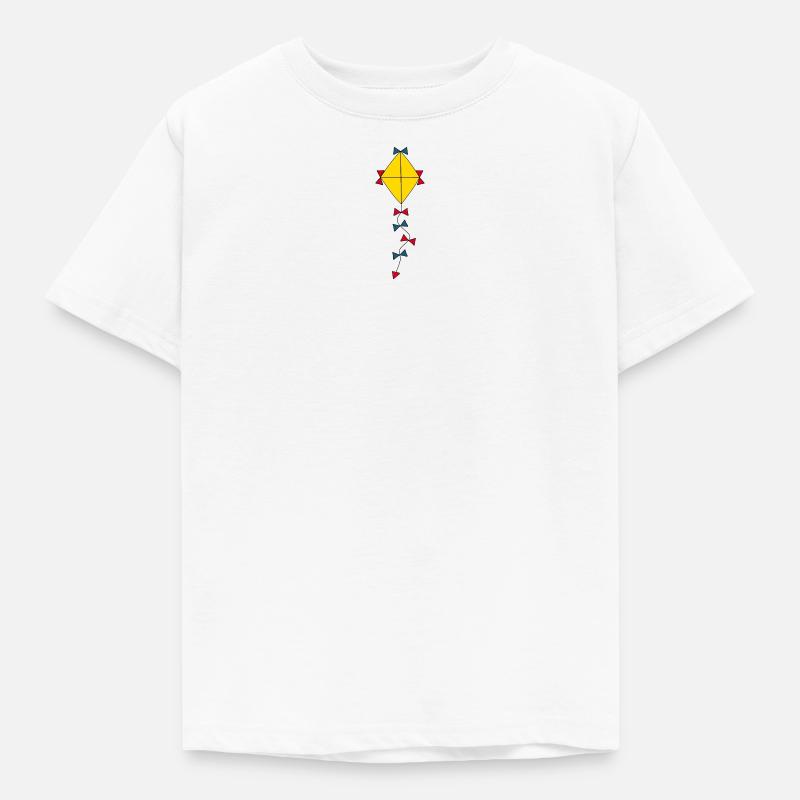 Drachen bunt Herbst - Kinder T-Shirt - Weiß