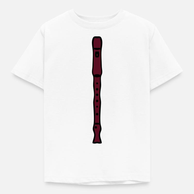 flûte à bec - T-shirt Enfant - blanc