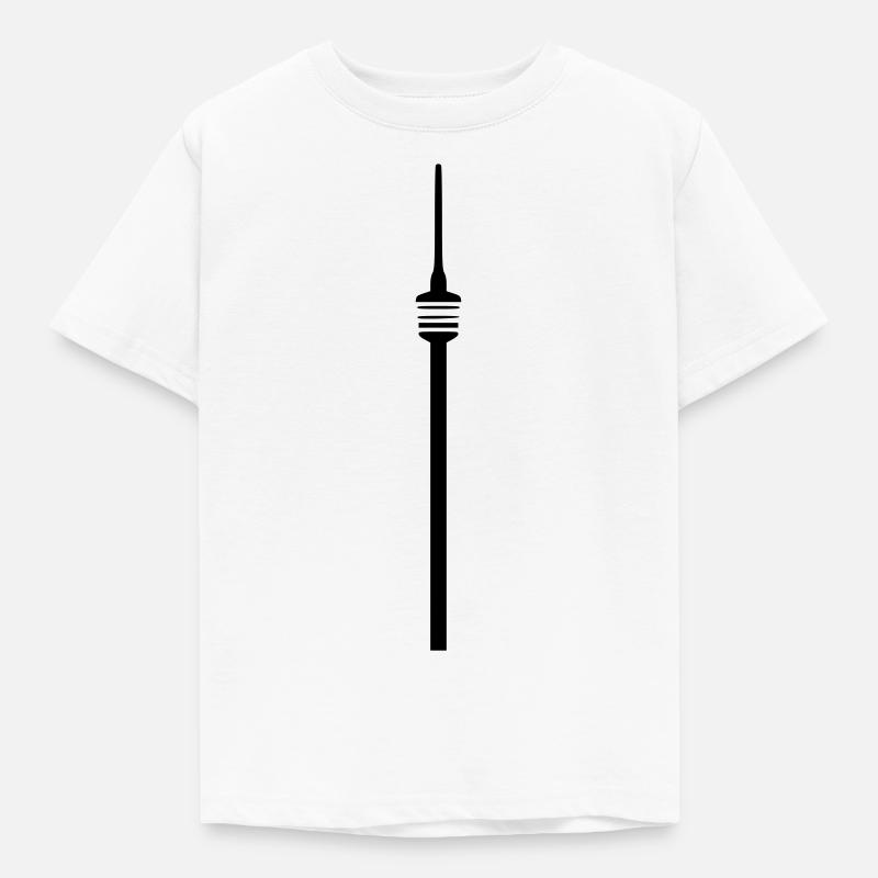 Stuttgart Fernsehturm - Kinder T-Shirt - Weiß