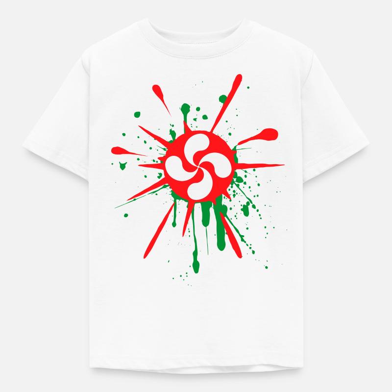 croix basque - T-shirt Enfant - blanc