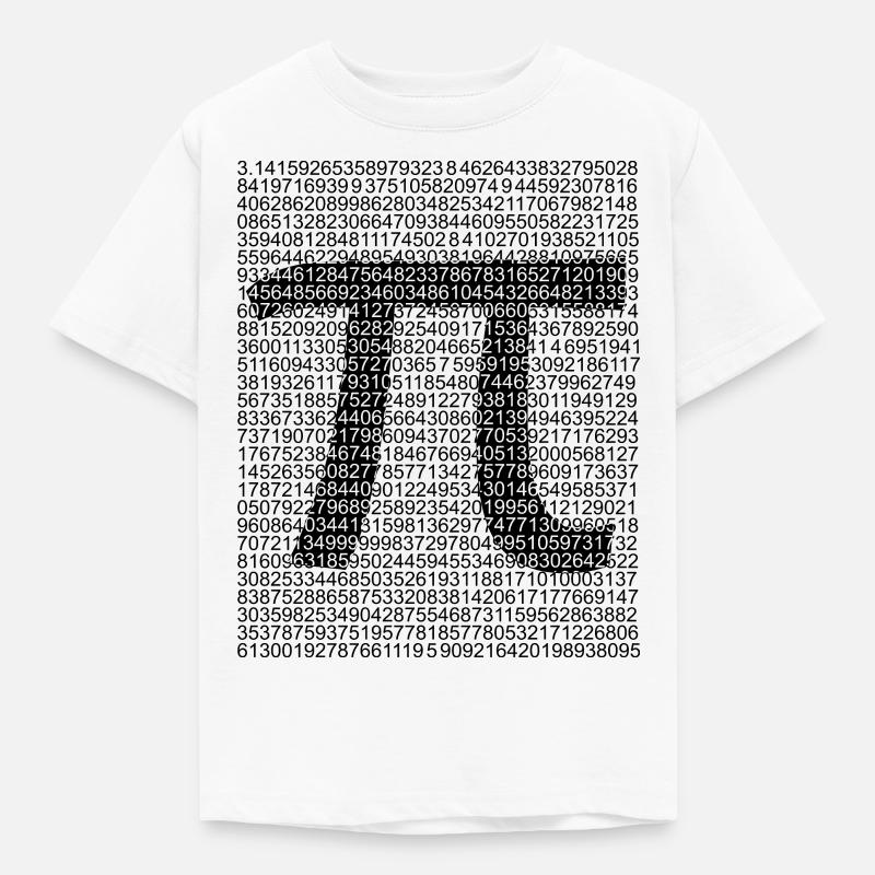 PI - Kinder T-Shirt - Weiß