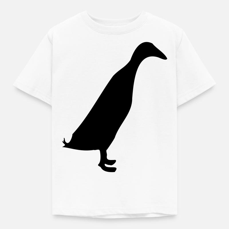 laufente - Kinder T-Shirt - Weiß