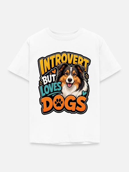 Shetland Shepherd - Kinder T-Shirt - Weiß
