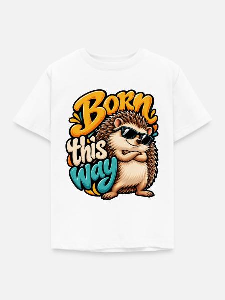 Igel - Kinder T-Shirt - Weiß