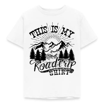 Road trip Voyage Camping - T-shirt Enfant - blanc - Devant - AI Model Kid Male (0cm)