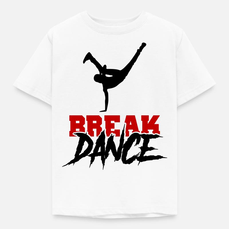 Break Dance 01 - Kids' T-Shirt - white