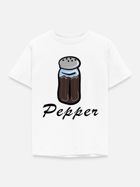 Pepper shaker - Kinder T-Shirt - Weiß