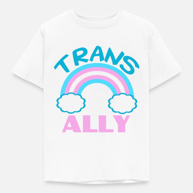 Trans Ally - Kinder T-Shirt - Weiß
