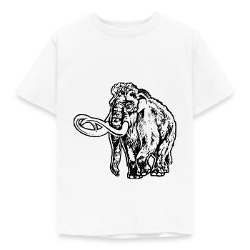 Mammouth - T-shirt Enfant - blanc - Devant - AI Model Kid Male (0cm)