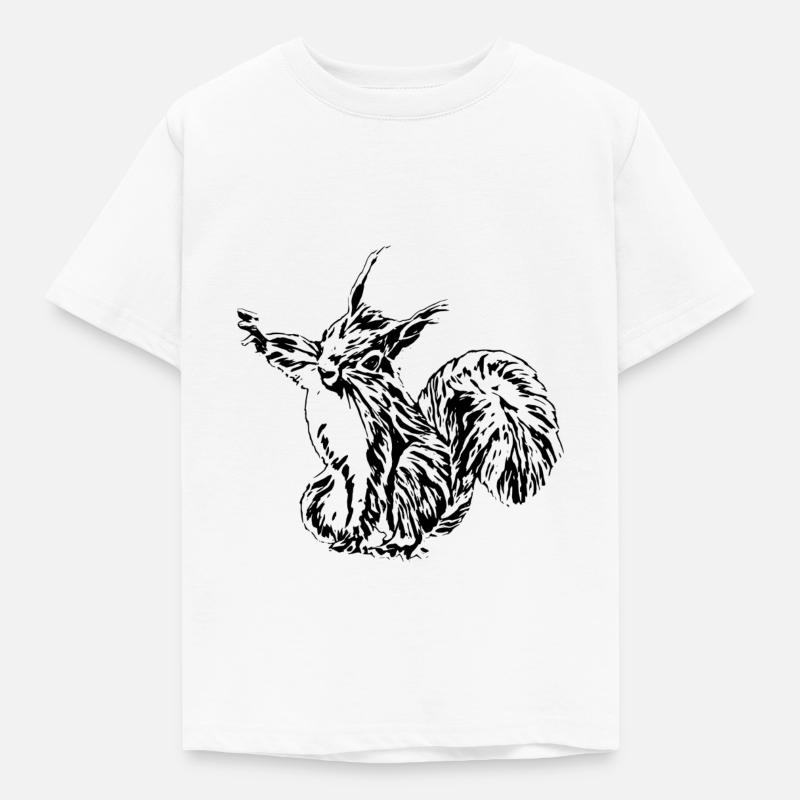 Écureuil roux - T-shirt Enfant - blanc