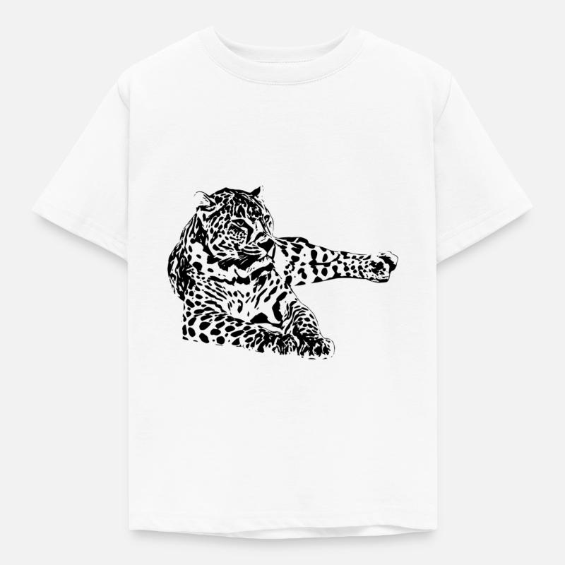 léopard - T-shirt Enfant - blanc